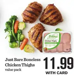 Mariano's Just Bare Boneless Chicken Thighs offer