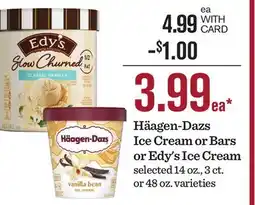 Mariano's Häagen-Dazs Ice Cream or Bars or Edy's Ice Cream offer