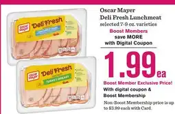 Mariano's Oscar Mayer Deli Fresh Lunchmeat offer