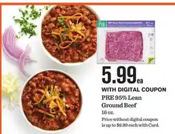 Mariano's PRE 95% Lean Ground Beef offer