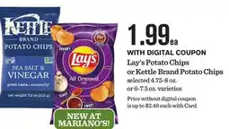 Mariano's Lay's Potato Chips or Kettle Brand Potato Chips offer