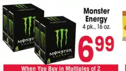 Jewel-Osco Monster Energy offer