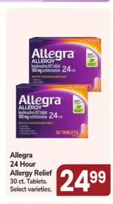 Jewel-Osco Allegra 24 Hour Allergy Relief offer