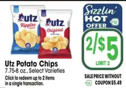 Jewel-Osco Utz Potato Chips offer