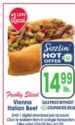 Jewel-Osco Vienna Italian Beef offer