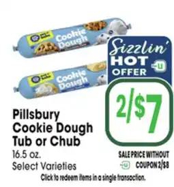 Jewel-Osco Pillsbury Cookie Dough Tub or Chub offer