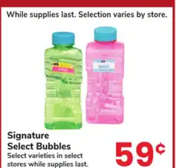 Jewel-Osco Signature Select Bubbles offer