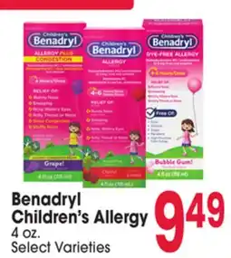 Jewel-Osco Benadryl Children's Allergy offer