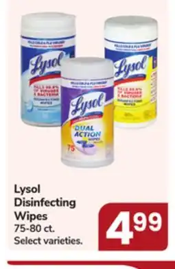 Jewel-Osco Lysol Disinfecting Wipes offer