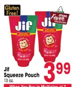 Jewel-Osco Jif Squeeze Pouch offer