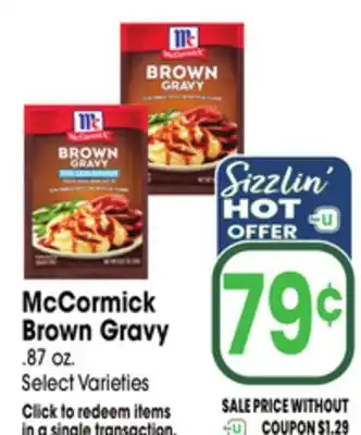 Jewel-Osco McCormick Brown Gravy offer