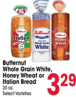 Jewel-Osco Butternut Whole Grain White, Honey Wheat or Italian Bread offer