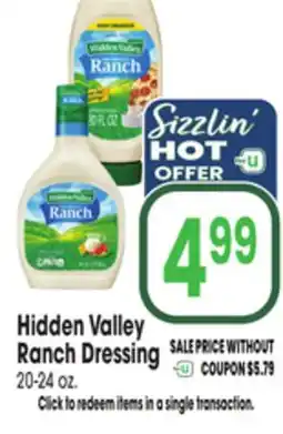 Jewel-Osco Hidden Valley Ranch Dressing offer