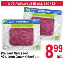 Jewel-Osco Pre Beef Grass Fed 92% Lean Ground Beef offer