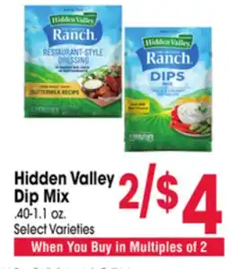 Jewel-Osco Hidden Valley Dip Mix offer