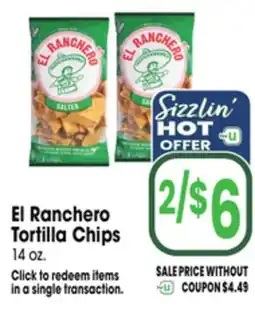 Jewel-Osco El Ranchero Tortilla Chips offer