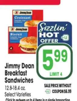 Jewel-Osco Jimmy Dean Breakfast Sandwiches offer