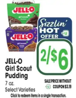 Jewel-Osco JELL-O Girl Scout Pudding offer