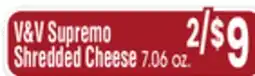 Jewel-Osco V&V Supremo Shredded Cheese offer