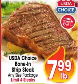 Jewel-Osco USDA Choice Bone-In Bone-In Strip Steak offer