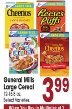 Jewel-Osco General Mills Large Cereal offer