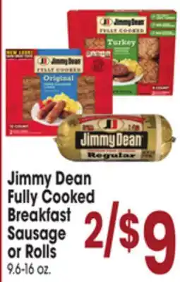 Jewel-Osco Jimmy Dean Fully Cooked Breakfast Sausage or Rolls offer