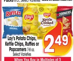 Jewel-Osco Lay's Potato Chips, Kettle Chips, Ruffles or Popcorners offer