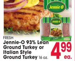 Jewel-Osco Jennie-O 93% Lean Ground Turkey or Italian Style Ground Turkey offer