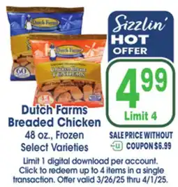 Jewel-Osco Dutch Farms Breaded Chicken offer