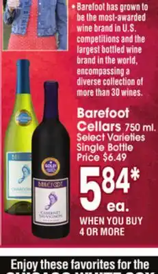 Jewel-Osco Barefoot Cellars offer