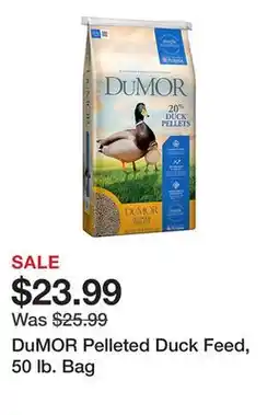 Tractor Supply Company DuMOR Pelleted Duck Feed, 50 lb. Bag offer