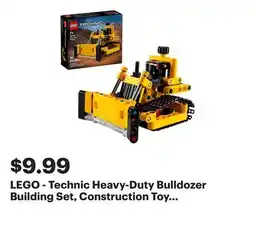 Best Buy LEGO - Technic Heavy-Duty Bulldozer Building Set, Construction Toy 42163 offer