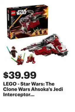 Best Buy LEGO - Star Wars: The Clone Wars Ahsoka's Jedi Interceptor Spaceship Building Toy 75401 offer