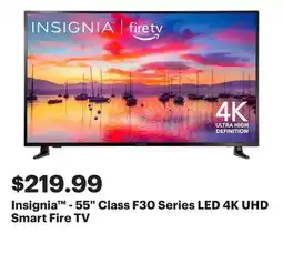 Best Buy Insignia - 55 Class F30 Series LED 4K UHD Smart Fire TV offer