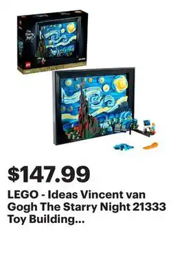 Best Buy LEGO - Ideas Vincent van Gogh The Starry Night 21333 Toy Building Kit (2,316 Pieces) offer