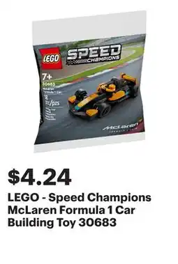 Best Buy LEGO - Speed Champions McLaren Formula 1 Car Building Toy 30683 offer