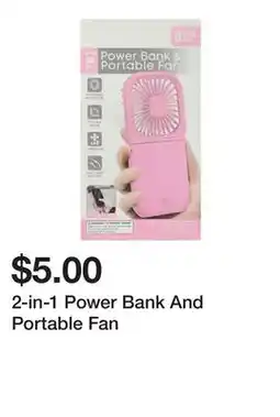 Five Below 2-in-1 Power Bank And Portable Fan offer