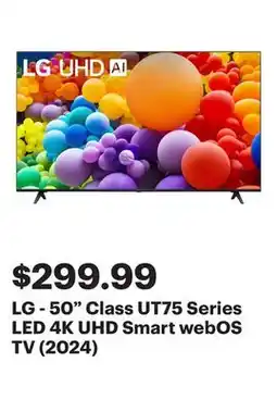 Best Buy LG - 50 Class UT75 Series LED 4K UHD Smart webOS TV (2024) offer