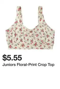 Five Below Juniors Floral-Print Crop Top offer