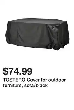 Ikea TOSTERÖ Cover for outdoor furniture, sofa/black offer