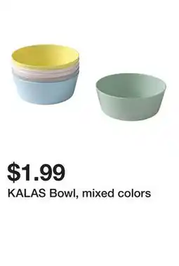 Ikea KALAS Bowl, mixed colors offer