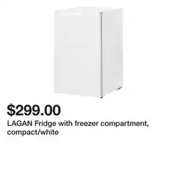 Ikea LAGAN Fridge with freezer compartment, compact/white offer