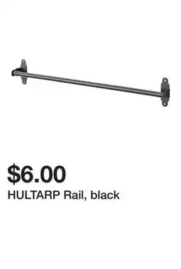 Ikea HULTARP Rail, black offer