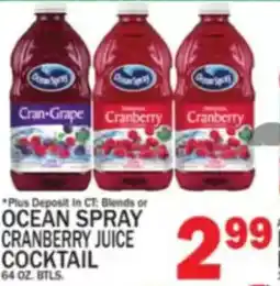 Ctown Ocean spray cranberry juice cocktail offer