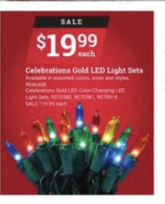 Ace Hardware Celebrations Gold Led Light Sets offer