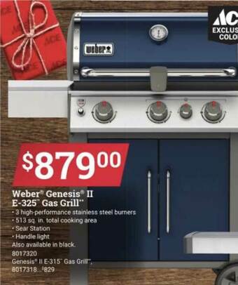 Ace Hardware Weber Genesis Gas Grill offer