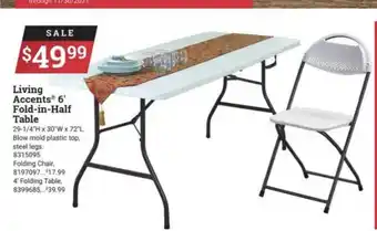 Ace Hardware Living Accents Fold-in-half Table offer