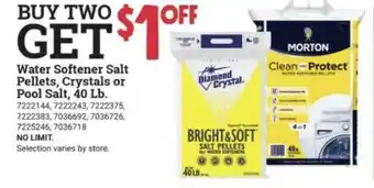 Ace Hardware Water Softener Salt Pellets, Crystals Or Pool Salt offer