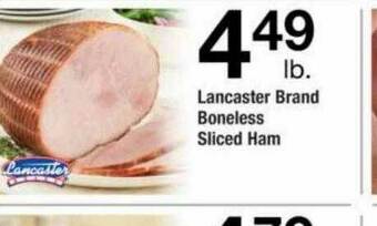 ACME Lancaster Brand Boneless Sliced Ham offer