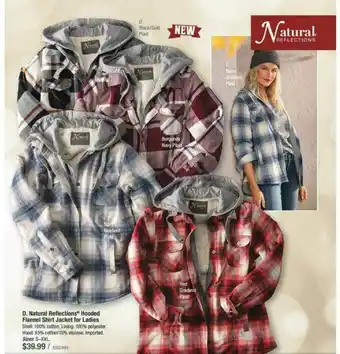 Bass Pro Natural Reflections Hooded Flannel Shirt Jacket For Ladies offer